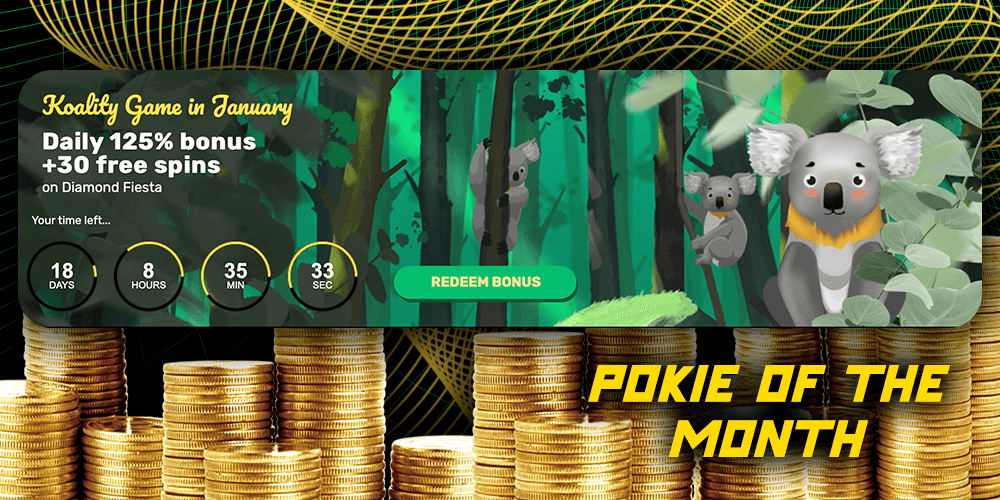 Pokie of the month bonus at Ozwin Casino