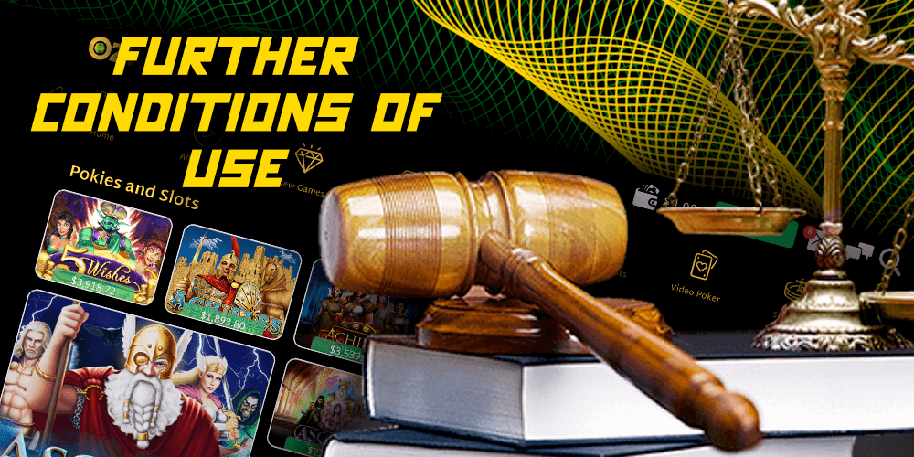 Further conditions of use