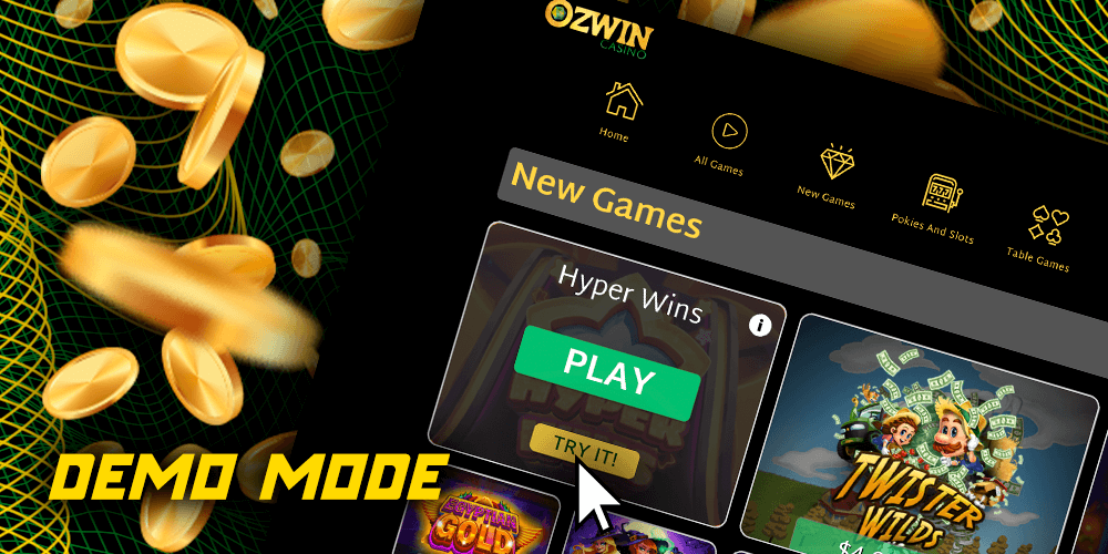 Demo Mode at Ozwin Casino